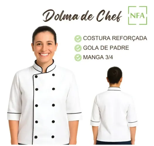 Dolma Chefe Profissional Uniforme