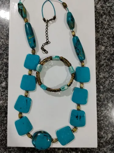 Colar e Pulseira Cleopatra rainha do Egito