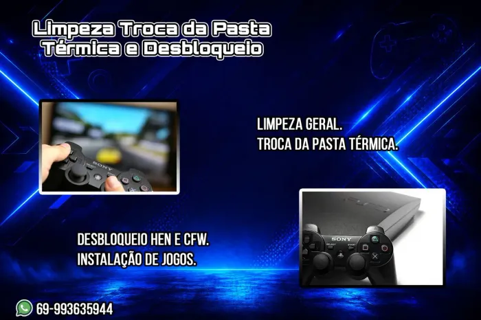 Limpeza e instalação de jogos de ps3