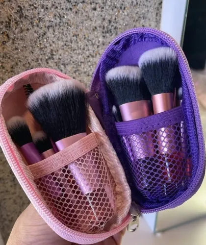 Kit Mini Pincéis Acompanha bolsinha