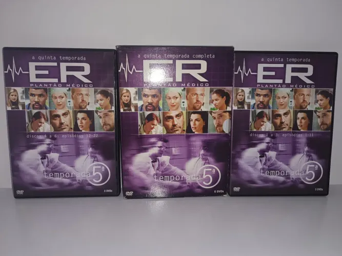 5 temporada completa 6 DVDs PLANTÃO MÉDICO, sem nenhum risco, mídias impecáveis 