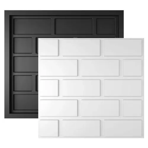 Placa de gesso 3d modelo tijolinho 