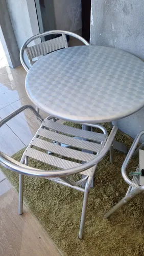 Conjunto de mesa Alumínio