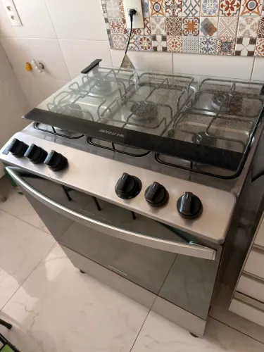 Fogão 5 boca Brastemp  Inox