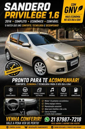 Renault Sandero Privilège Hi-flex 1.6 8V 5P 2014