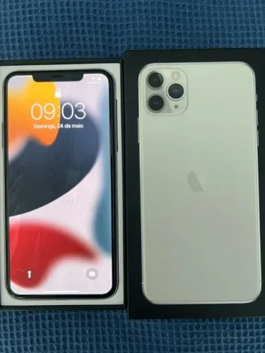 IPHONE 11 PRO MAX -256GB - SILVER - COM CAIXA E ACESSÓRIOS