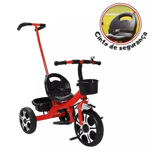 Super Promo Shopee! Triciclo Infantil com Haste Direcionável - Luxo e Segurança