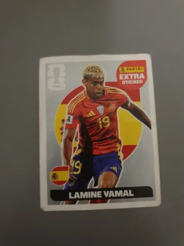 Figurinha legend original Lamine Yamal prata + plástico protetor