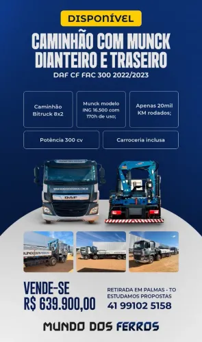 Caminhão Munck DAF