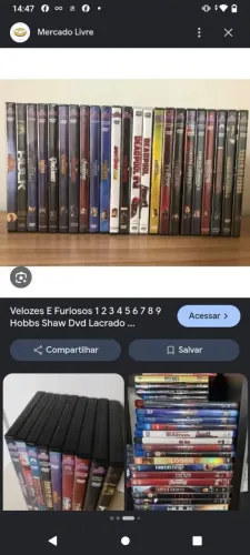 Coleção de dvds hoobbs velozes