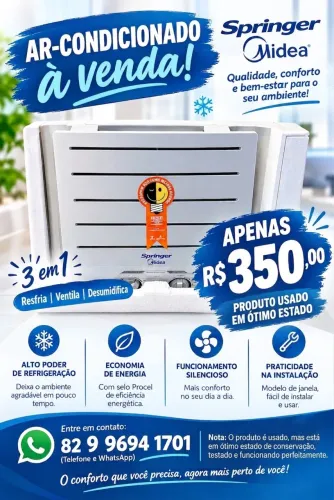 Ar condicionado em ótimo estado