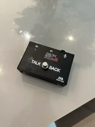Pedal Talk Back Comunicação In-ear Martins Mic Off Talkback