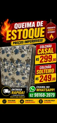 Colchao solteiro casal 