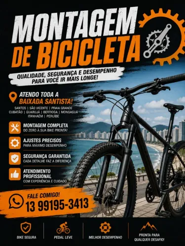 Montagem de bike a domicílio