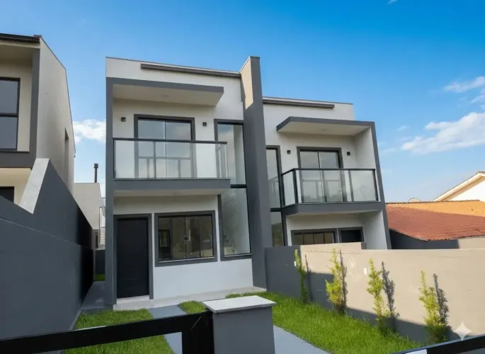 Casa/Sobrado Geminado com 2 suítes à venda em Potecas, São José/SC.
