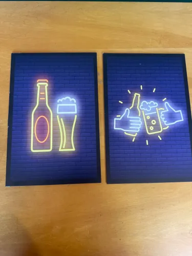 Kit com 2 placas 30x20