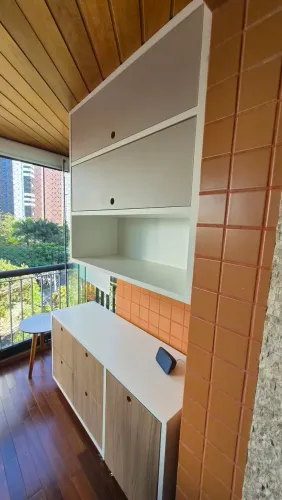 Conjunto Gaveteiro Aparador e Superior