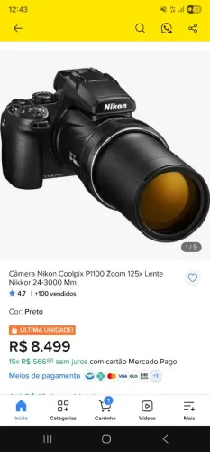 Camera Nikon Colpix 1100