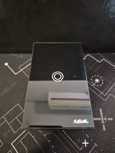 Interruptor Inteligente KaBuM Smart | 1 Botão Preto Touch Wi-Fi Bivolt 