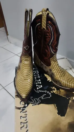 Bota Country Masculina Trilha Country - Muito Conservada