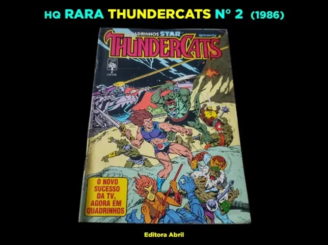 HQ RARA THUNDERCATS Nº 2 de 1986 - Original/não facsimile.