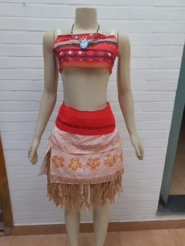 Fantasia infantil Moana tamanhos M e G