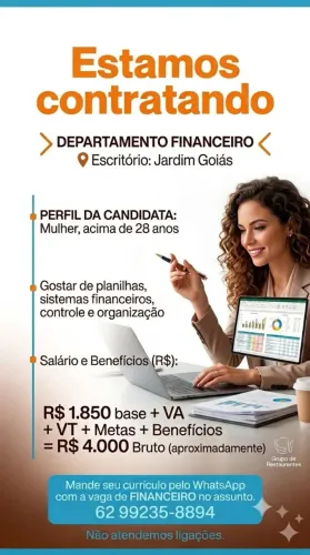 Vaga Departamento Financeiro