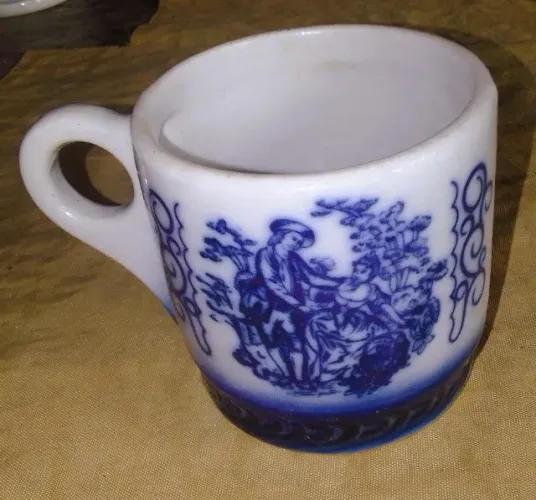 Caneca Monte Sião Porcelana Azul Colonial Edição limitada 207 *Colecionador