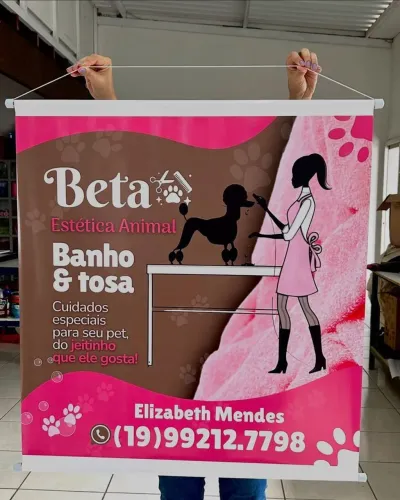 Banner impermeável