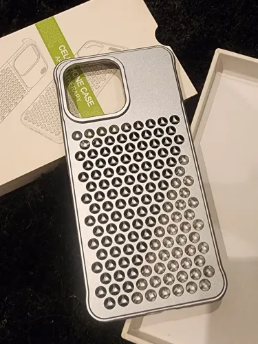 Capa case alumínio para iPhone 15 pro gamer 