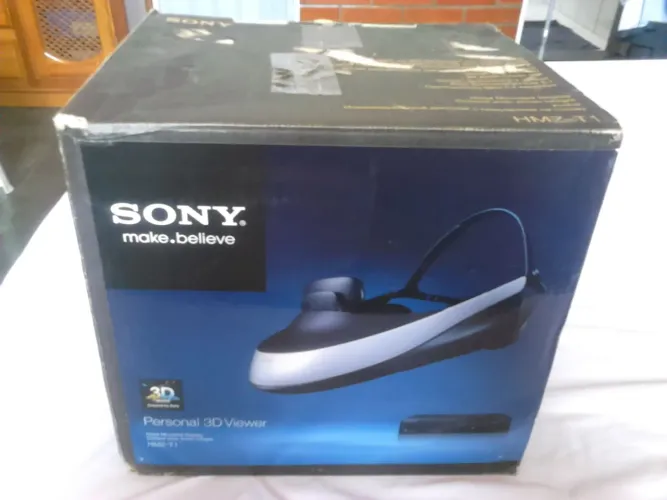 Óculos Visor OLED 3D Sony HMZ-T1 Tela Virtual de 750 polegadas VR Realidade na Caixa