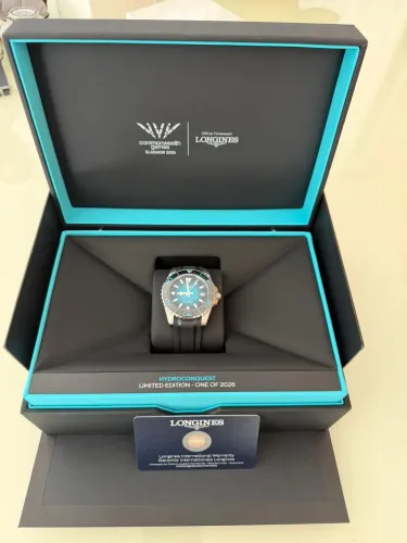 Relógio Longines HydroConquest 2026 Commonwealth Games Limited Edition Automático