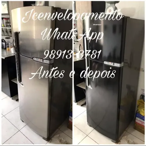 Envelopamento de geladeira e fogão 