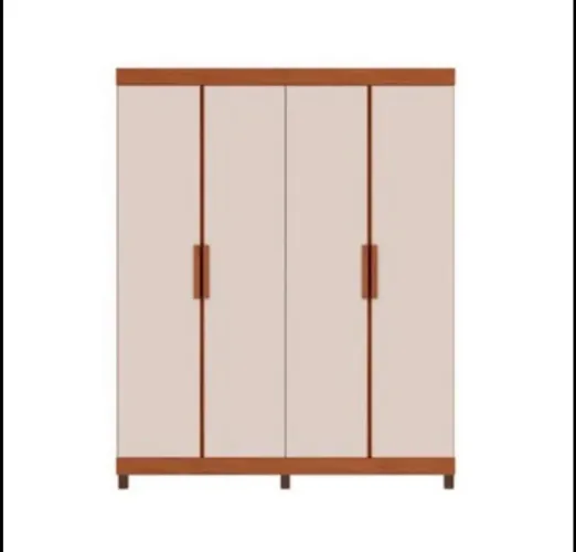 Guarda-Roupa 4 Portas com 2 Gavetas