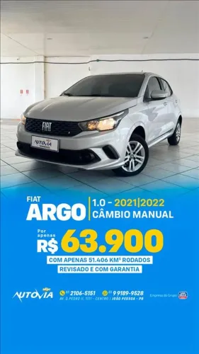 Fiat Argo 1.0 6V Flex. 2022