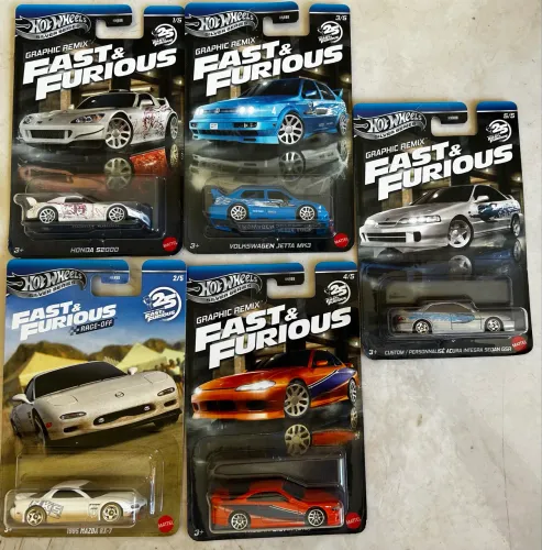 Lote velozes e furiosos Hot wheels graphic remix race off