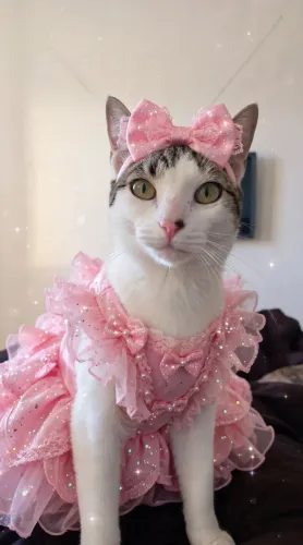 Gatinha castrada para adoção