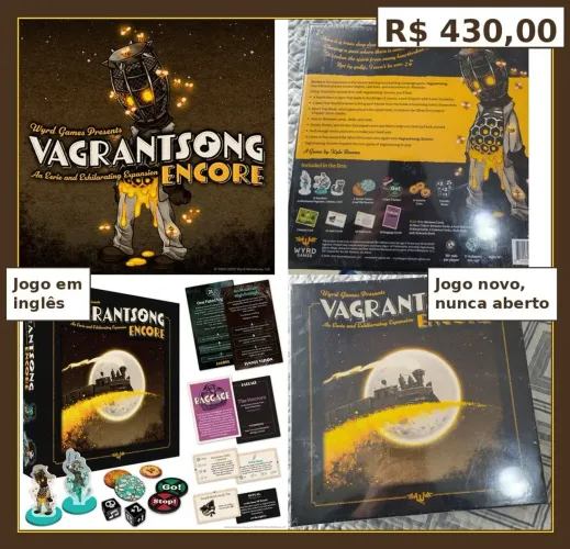 Jogo Vagrantsong Encore: Expansão - Novo Lacrado