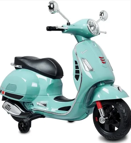 Vespa Eletrica 12v Bandeirante Cor Menta Motinho Brinquedo