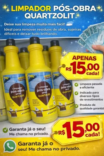 Limpador pós obra quartzolit