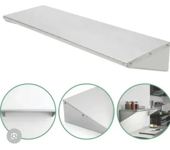 Prateleira Grande Funcional Aço Inox Reforçado 30 X 205