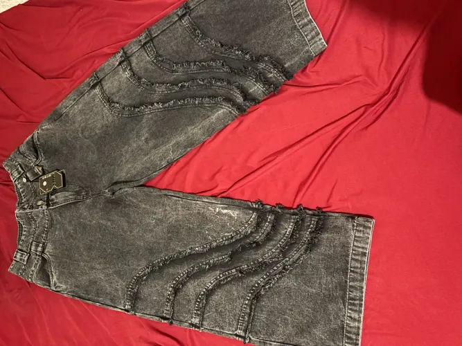 Calça shui baggy sarja