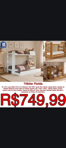 Treliche ou Beliche DIRETO DE FÁBRICA