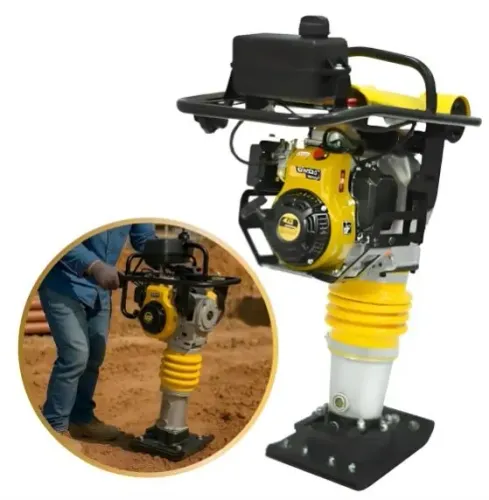 Compactador de Solo A Gasolina Buffalo 4T BFG 75B 4CV Amarelo