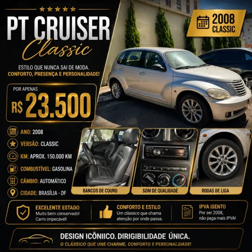 Chrysler PT Cruiser Classic 2.4 16V 143cv 4P 2008