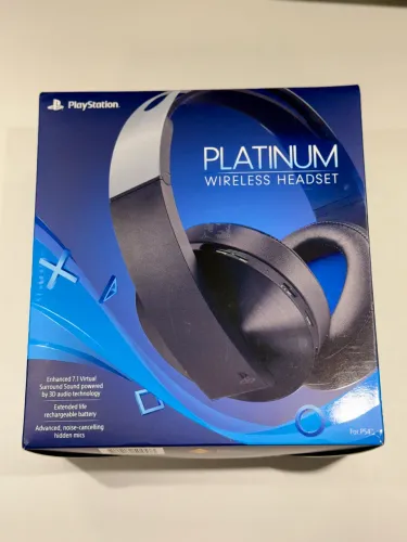 Headset Sony Platinum Wireless 7.1 - PS4, PS5 e PC - com Caixa