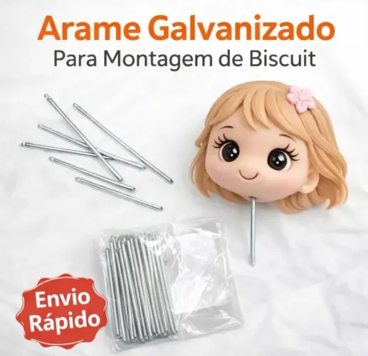Arame para sustentação de biscuit