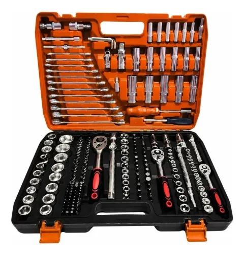 Caixa de ferramenta NOVO / 216 peças / kit com maleta e catraca