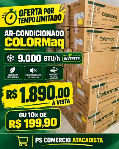 Ar condicionado 9000 btu/h inverter