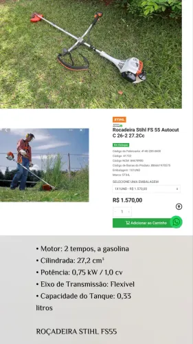 Vendo roçadeira STIHL FS55 